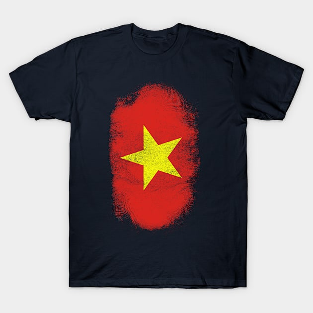 Vietnam Flag Souvenir - Distressed Vietnamese Design T-Shirt by Family Heritage Gifts